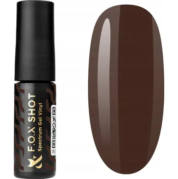 Lak na nehty Hybridní lak FOX SHOT Spectrum Gel Vinyl 093 hnědý 5 ml