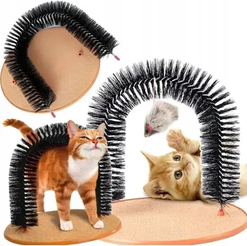 ŠKRABADLO PRO KOČKY MASÁŽNÍ PŘÍSTROJ KARTÁČ NA SRST MASÍRUJE RELAXUJE PEČUJE