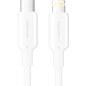 Datový kabel Kabel Vention USB typ C - Apple Lightning 1 m bílý