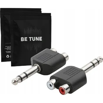 Audio kabel ADAPTÉR PŘECHODKA 2x RCA CINCH na JACK 6,3mm STEREO ZÁSTRČKA 3 PIN