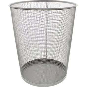 Odpadkový koš Kancelářský kovový koš oct 12l šedý