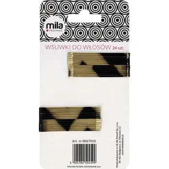 Ploché sponky do vlasů Mila Technic 6 cm stínované