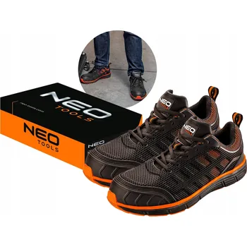 Pracovní obuv Pánské pracovní boty prodyšné s ocelovou špičkou S1 pěna EVA NEO TOOLS