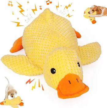 Hračka pro psa VELKÁ HRAČKA PRO PSY 25 CM INTERAKTIVNÍ KACHNA MEGA plyšák PÍSKÁ