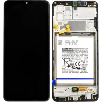LCD + dotyk + přední kryt pro Samsung Galaxy A32 4G, black (Service Pack) + DOPRAVA ZDARMA