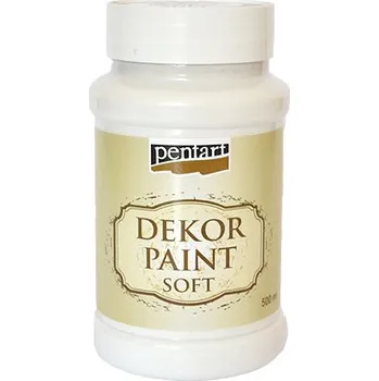 Speciální výtvarná barva Dekor Paint Soft - křídová vintage barva 500ml - bílá