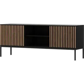 Televizní stolek TV stolek Meorati - ELTAP Černá / dub artisan 150x60 cm