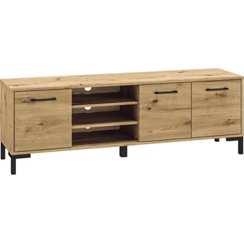 Televizní stolek Třídveřový TV stolek do obývacího pokoje Nevio - ML Meble Dub Artisan 155x52 cm