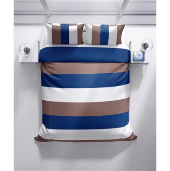 Povlečení Top textil Krepové povlečení Pruhy modré