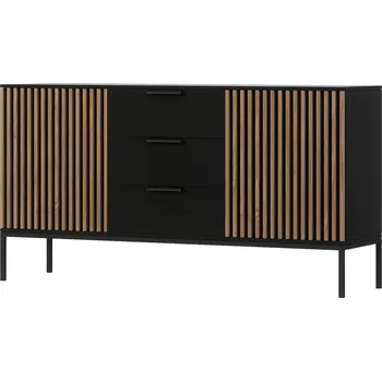 Komoda Komoda Meorati - ELTAP Černá / dub artisan 150x80 cm