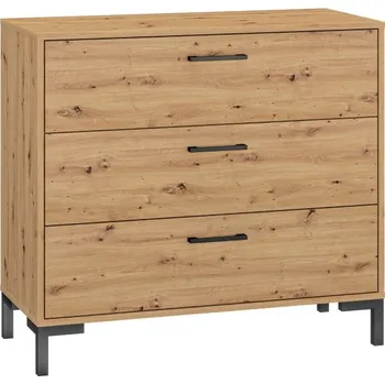 Komoda Prostorná komoda se zásuvkami do předsíně Nevio - ML Meble Dub Artisan 92x83 cm