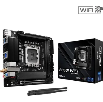 Základní deska ASRock MB Sc LGA1851 B860I WiFi, Intel B860, 2xDDR5, 1xDP, 1xHDMI, WiFi, Mini-ITX