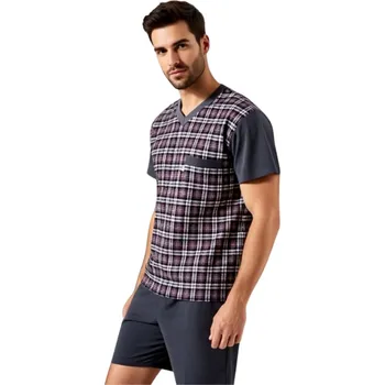 Pánské pyžamo Pánské Pyžamo Krátké FOLTÝN PK 521 Velikost: 3XL