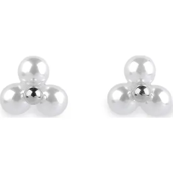 Náušnice Perlové náušnice z nerezové oceli Balení: 1 pár, Varianta: 1 stříbrná - 8596475719780