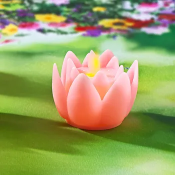 3Pagen LED květ světle růžová Výška 7 cm, prům. 8 cm. Dodáváno včetně baterie.