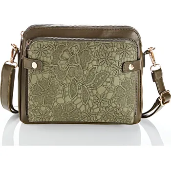 Kabelka 3Pagen Kabelka Amelie tmavě zelená 24 x 19 x 8 cm.