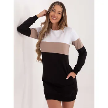 Dámské šaty Šaty RV SK 5869.04 bílo-černé S