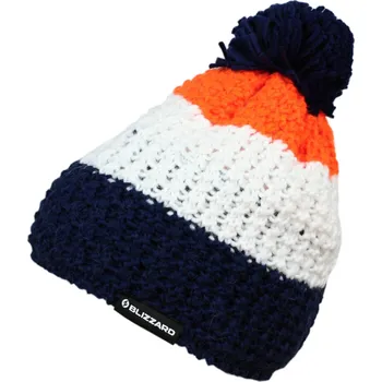 Pokrývka hlavy Zimní čepice BLIZZARD-Tricolor, blue/white/orange Modrá UNI