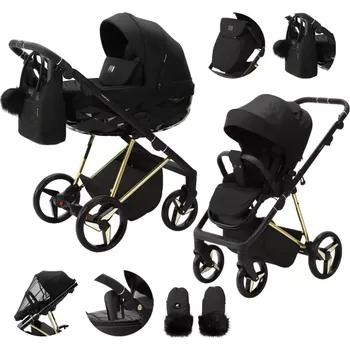 Přeprava dětí ADAMEX Kočárek kombinovaný Quantum Special Edition Black/Gold