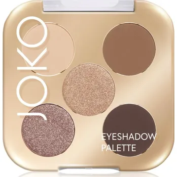 Paletka dekorativní kosmetiky JOKO Eyeshadow Palette paleta očních stínů 5 barev odstín Sparkling Sands 7 g