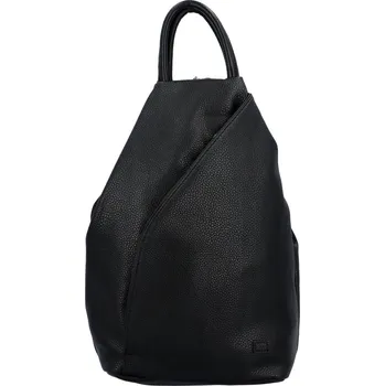 Městský batoh Stylový dámský koženkový batůžek Mendi, černá