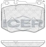 Sada brzdových destiček, kotoučová brzda ICER 182195