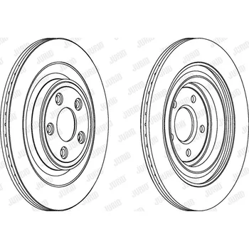 Brzdový systém Brzdový kotouč JURID 563027JC