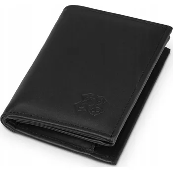 Pánská Kožená Peněženka Kaletnik Kostarz Černá Matná