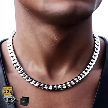 Řetízek Stříbrný řetízek Męski Łańcuch Pancr STŘÍBRO 925 Náhrdelník 5 mm + DÁREK