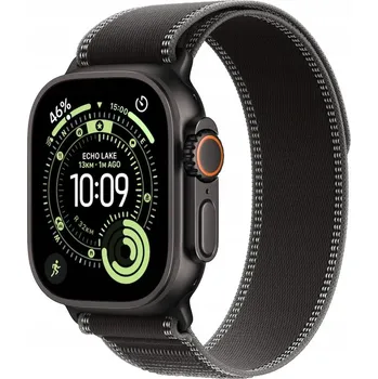 Chytré hodinky Apple Watch Ultra 3 GPS + Cellular 49mm Černé titanové pouzdro, černý Trail Loop M/L