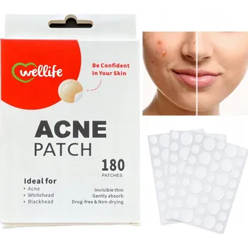 Náplast Wellife Náplasti na akné transparentní 180 ks