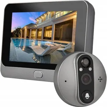 Bezpečnostní kamera WiFi Digitální kukátko do dveří Secutek SRT-PD8