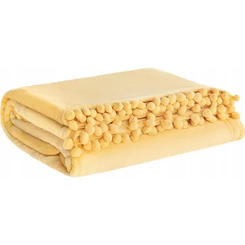 Prostěradlo Deka Spod Igły i Nitki polyester 150 cm x 200 cm oranžová