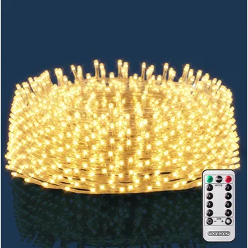 Vánoce monzana® Vánoční LED řetěz 20 m | teplá bílá 600 LED