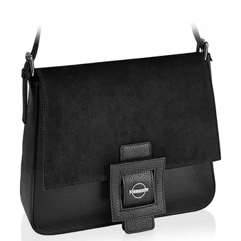 Kabelka Betlewski kabelka z pravé kůže černá