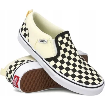 Dámské tenisky DÁMSKÉ BOTY VANS ASHER SLIP ON CHECKED PD1 VEL. 38,5