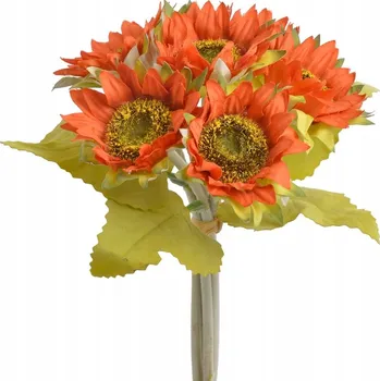 umělá květina KYTICE SLUNEČNIC SLUNEČNICE UMĚLÉ KVĚTINY x6