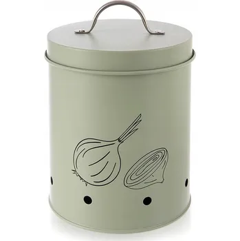 Dóza na potraviny Kovová nádoba na ZELENINU a OVOCE s větracími otvory, kuchyňská dóza 2,4L
