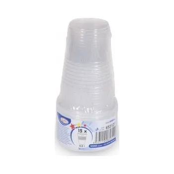 Jednorázové nádobí R-PET kelímek 0,2l (15ks/fol)