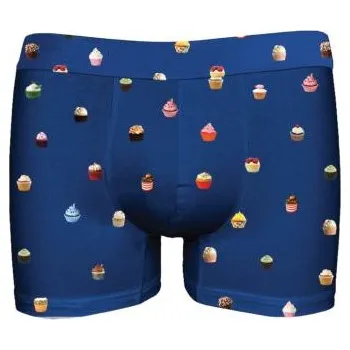 Pánská móda Pánské boxerky John Frank JFBDWPMOD501 tm.modrá M