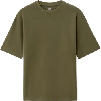 Pánské oblečení Celio oversize triko Gehem Celio kaki 3505035