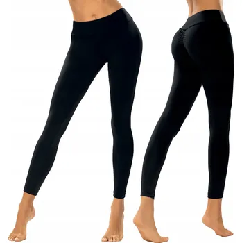 Dámské legíny Vivisence 8502 černé Klasické legíny legíny XL push-up LEGÍNY