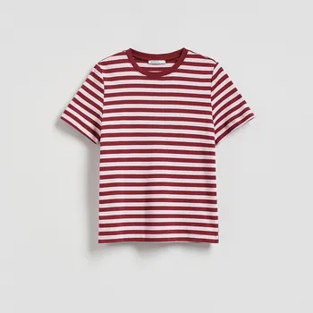 Reserved - Tričko z mercerované bavlny - pastelově růžová - 2292T-03X - 2292T-03X-XS-2