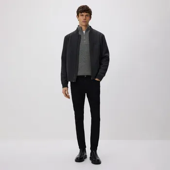 Pánské kalhoty Reserved - Kalhoty skinny s vysokým podílem bavlny - černý - 506GC-99X - 506GC-99X-L