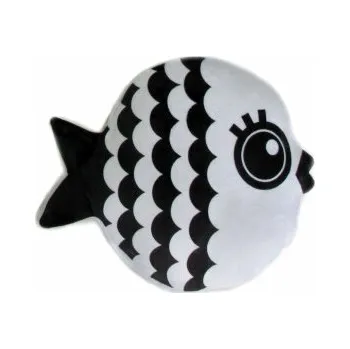 plyšák Černobílý polštářek ryba