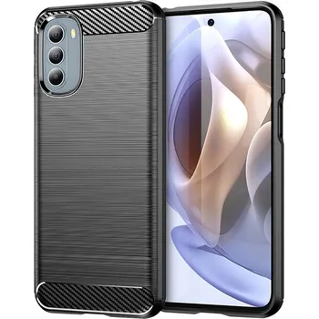 Pouzdro na mobilní telefon Techsuit Karbon Silikon Moto G31 4G Moto G41 4G Black
