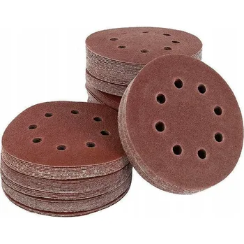 Brusný papír 100 ks Brusný papír 125 mm pro excentrickou brusku P40-P180