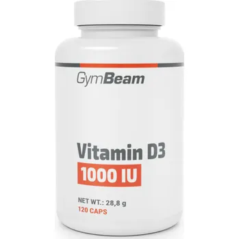 Vitamín D3 1000 IU - GymBeam Kapsle: 60 kaps.