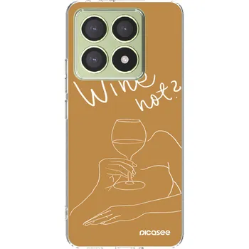 Pouzdro na mobilní telefon Picasee silikonový průhledný obal pro Xiaomi 14T - Wine not