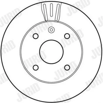 Brzdový systém Brzdový kotouč JURID 562662JC